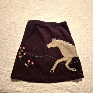 Lands' End girls size 8 skirt, elastic back waist with modesty shorts VVGUC